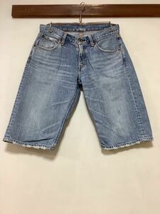 L-1272 Levi's リーバイス 503 デニムハーフパンツ W30 ユーズド加工 デニムショートパンツ 半パン 