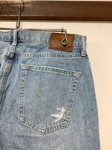 N-1243 A&F Abercrombie&Fitch アバクロ ダメージ加工 デニムパンツ ジーンズ W31 LANGDON SLIM 股上浅め スリム_画像3