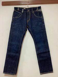 N-1273 VOLCOM Volcom Denim брюки W32 б/у обработка джинсы ji- хлеб темно синий 