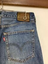 N-1283 Levi's リーバイス 502 デニムパンツ W33 ユーズド加工 00's オールド ジーンズ ジーパン 日本製_画像3