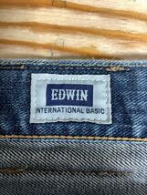 O-1247 EDWIN INTERNATIONAL BASIC エドウィン 403 デニムパンツ W36 ビッグサイズ ジーンズ ジーパン 日本製_画像4