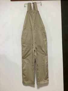 R-1268 Dickies niko and... ディッキーズ ニコアンド コラボ オーバーオール サロペット レディース 4 L ベージュ 作業着 ワークウェア 