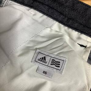 M-1204 adidas GOLF アディダスゴルフ カーゴパンツ ゴルフパンツ 85cm ブラック系 ストレッチ入り ロゴ刺繍の画像5