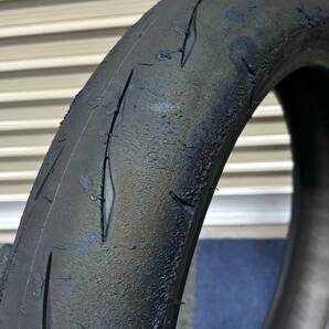 Bridgestone ブリヂストン R11 NHS 120/600-17 180/640-17 前後セット 1.5時間 ST600 BS -③の画像2