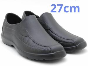 コックシューズ 防水 厨房靴 耐油 滑りにくい 軽い 防水シューズ　27cm メンズ　防水　軽量　新品　レインシューズ