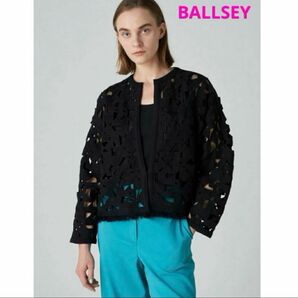 BALLSEY モザイクモチーフエンブロイダリー ノーカラージャケット ボールジィ トゥモローランド ジャケット ブラック 36