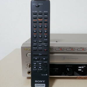 ソニー SONY RCD-W500C CDレコーダー 整備品メンテナンス品 動作確認済み リモコン付です。の画像2