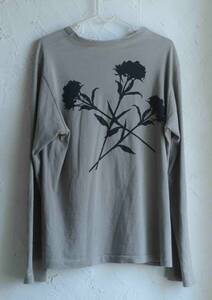 Yohji Yamamoto ヨウジヤマモト 20年以上前の花柄長袖Ｔシャツ+同じ柄のスカーフです。ユーズド。レア商品。送料無料