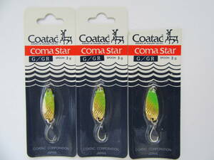 Coatac Coma Star spoon 3g コータック コマスター スプーン イワナ 渓流 岩魚 山女魚 トラウト