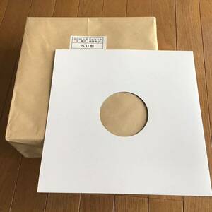  новый товар нераспечатанный 50 шт. комплект запись LP жакет белый толщина бумага обе дыра 