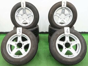 4本 weds キーラー 16インチ 5.5J +22 139.7 スタッドレス ブリヂストン ブリザック DM-V3 2022年 175/80R16 スズキ ジムニー JB64W JB23W