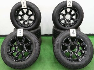 4本 社外 16インチ 5.5J +22 5H 139.7 スタッドレス ブリヂストン ブリザック DM-V3 2021年 175/80R16 スズキ ジムニー JB64W JB23W SUZUKI