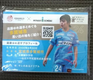 マイナビ仙台 ポケットティッシュ 遠藤ゆめ2024 マッチデースタジアム配布 非売品 限定品 会場配布 Jリーグ