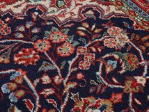 魁◆高級ペルシャ絨毯 イラン ウール100% 手織り 205×134㎝ ラグ アクセントラグ カーペット_画像5