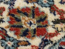 魁◆厳選 高級トルコ絨毯 ヘレケ 最高級ウール 総手織り 135×93㎝ 鉛タグ裏タグ有 小花柄_画像7