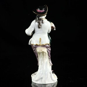 魁◆コレクター放出品 本物保証 Meissen マイセン ケンドラー原作 フィギュリン 鶏を抱く少年 高さ14.9㎝ 陶器人形の画像3