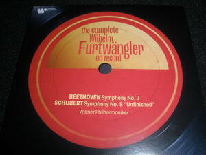フルトヴェングラー 正規 ベートーヴェン 交響曲 7番 シューベルト 8 未完成 ウィーン・フィル 正規 仏 協会 最新 リマスター 紙 美品