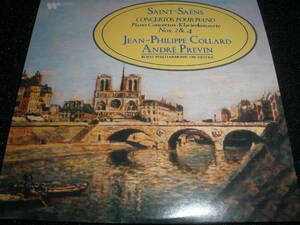 プレヴィン サン＝サーンス ピアノ協奏曲 2番 4番 ジャン＝フィリップ・コラール ロイヤル EMI リマスター オリジナル 紙ジャケ 未使用美品