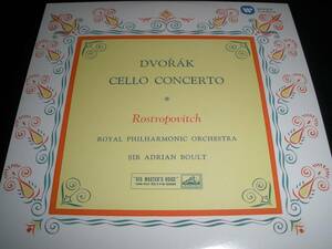 ロストロポーヴィチ ドヴォルザーク チェロ協奏曲 Op.104 ボールト ロイヤル・フィルハーモニー管弦楽団 オリジナル 紙ジャケ 未使用美品