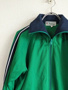 yacht 　ジャージ　緑×紺×白　ライン　体操着　体操服　昭和レトロ 　ビンテージ