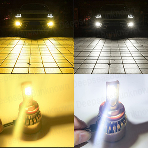 led Foglamp 2Color切り替え フォグ カラーチェンジ 切替 Twinカラー h11 h8 h16 フォグLight 爆光 イエロー ホワイト Serena Tanto