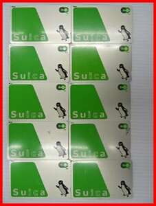 2405*A-1633*Suica watermelon 10 sheets 52. railroad IC card commuting going to school leisure used 