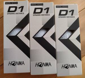 【新品】HONMA☆ホンマ☆D1☆1スリーブ×3箱（9球）