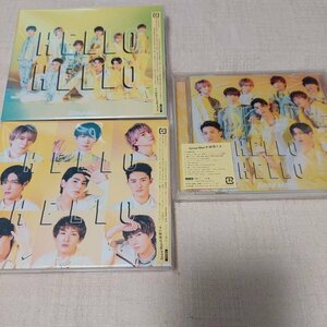 Snow Man　HELLO HELLO　初回限定盤CD＋DVD　A　B　通常盤　初回スリーブ仕様　3枚セット