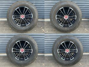 【バリ溝】パフォーマンスマシン GOODYEAR ICENAVISUV 265/65R17 スタッドレスタイヤ 2017年製 PCD139.7【タイヤ＆ホイール４本セット】