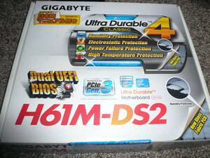  unused goods GIGABYTE H61M-DS2(REV2.1) LGA1155 MicroATX new goods 
