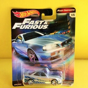 HW PREMIER FAST & FURIOUS FAST IMPORTS NISSAN SKYLINE GT-R （BNR34）の画像1