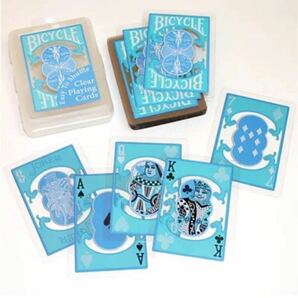Bicycle Clear Playing Cards バイスクル クリア トランプ ブルー【絶版】の画像3