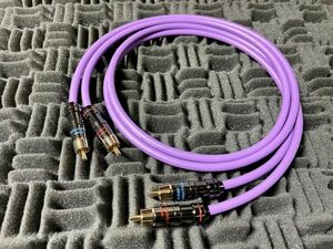 50cm×2本セット MOGAMI2534 Purple RCAケーブル 0.5mステレオペア スピーカー コンポジット AV モガミ 紫 クラシックプロ CLASSIC PRO 2