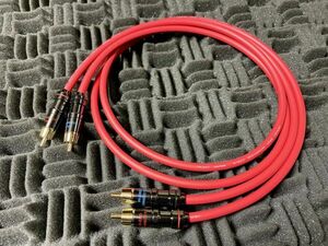 1m×2本セット MOGAMI2534 Red RCAケーブル 1.0mステレオペア スピーカー コンポジット AV モガミ 赤 クラシックプロ CLASSIC PRO 2