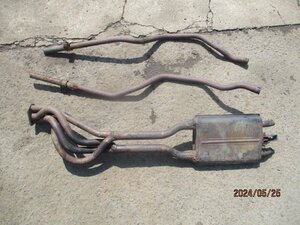 (0260)AS800 Honda S800 original muffler set exhaust manifold 