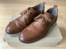 中古 26cm Clarks ビジネスシューズ ビジネスカジュアル　クラークス　ブラウン_画像1