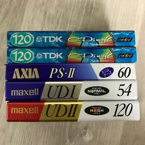445 新品 未使用 カセットテープ maxell UDⅠ UDⅡ 54 120 TDK CDing2 120 AXIA PS-Ⅱ 60 まとめ売りの画像3