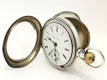 1886年製◆ILLINOIS 銀無垢COIN 大型18S 11石 Gr,2 イリノイ大型懐中時計◆_画像10