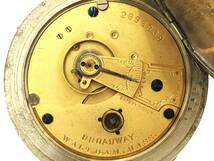 1885年製◆WALTHAM ブロードウェイ 鍵巻き 大型18S 7石 Gr,Broadway ウォルサム大型懐中時計◆_画像4