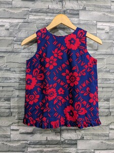 ★送料無料★HAWAII　花柄　ハワイアン　ノースリーブ　カットソー　チュニック　子供服　キッズ　サイズ12　Made in Hawaii