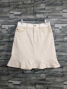 * free shipping *LOUIS VUITTON Louis Vuitton skirt lady's size 34 Italy made 