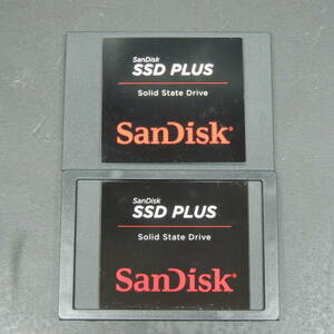 【2台まとめ売り/検品済み】SanDisk SSD 240GB SDSSDA-240G (使用時間：689h・730h) 管理:コ-50