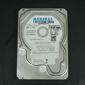 【検品済み/使用0時間】MARSHAL 4TB HDD MAL34000SA-T72(MG04ACA400N) 管理:コ-96
