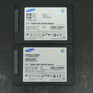 【2台まとめ売り/検品済み】SAMSUNG SSD 128GB MZ7PC128HAFU-000D1/000H1 (使用時間：3712h・35253h) 管理:ス-83