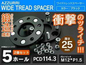 ビーゴ J200/210 ワイドトレッドスペーサー 25mm5穴/5H PCD114.3 2枚