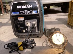 動作確認済 AIRMAN エアーマン HP1800SV北越工業 ホンダOEM インバーター 発電機 使用時間2〜300時間以内 EG/OIL同梱 中古品 EU18i 委託