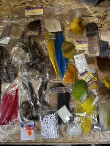  fly material total 58 point set fly fishing fly supplies junk 