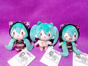 初音ミクシリーズふわぷちマスコット“初音ミク”～ライブVer.～ 全３種セット【新品・タグ付き】バラ不可