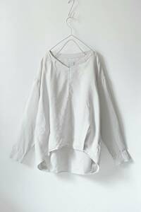 URBAN RESEARCH DOORS:linen back tuck pull over / hand woshu/ Urban Research /2021SS