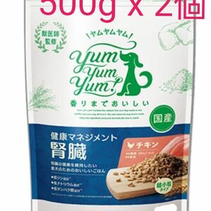 yum yum yum!　ヤムヤムヤム！　健康マネジメント　腎臓　チキン　超小粒　500g　2個